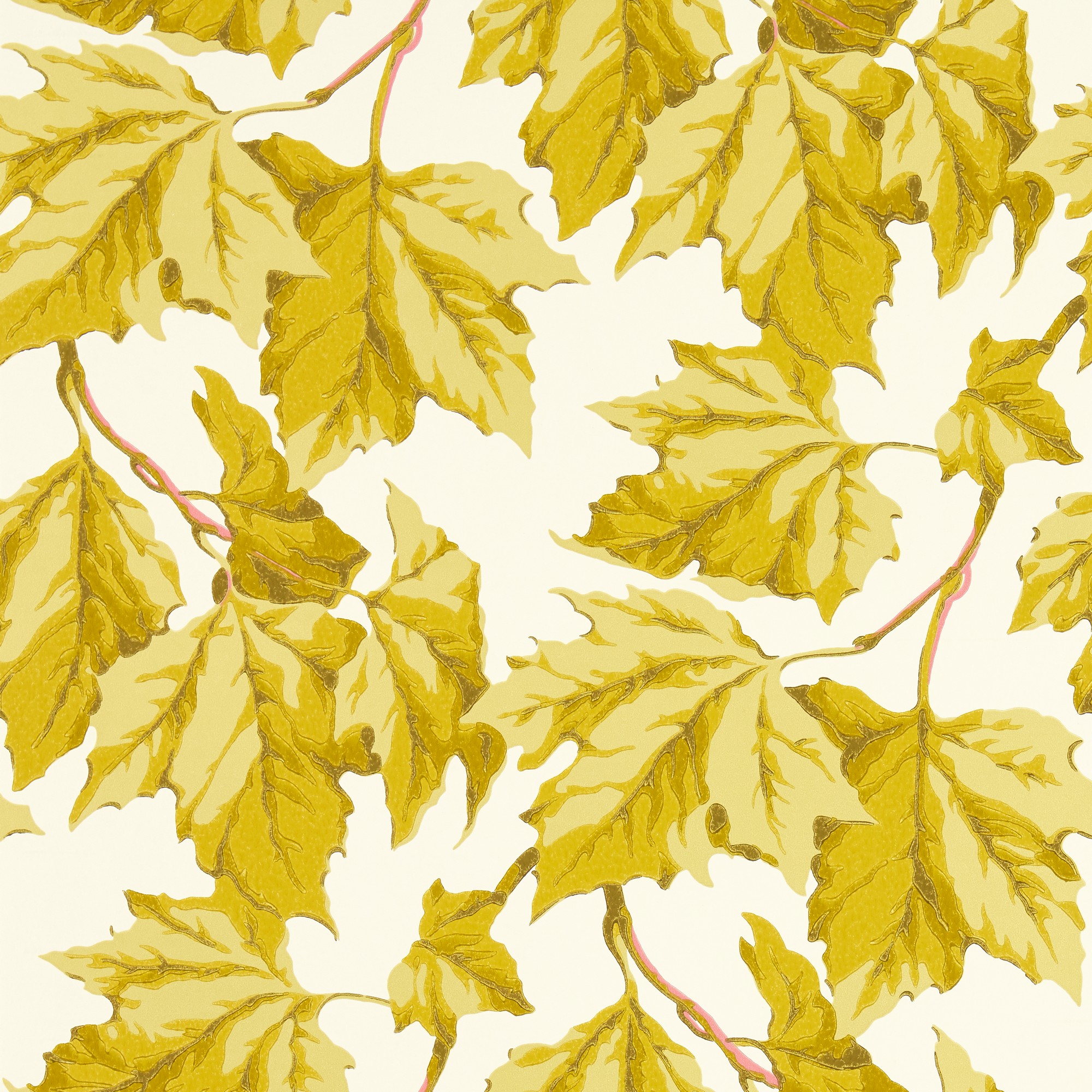 Dappled Leaf Wallpaper 113046 By Harlequin X Sophie Robinson In Citrine Yellow